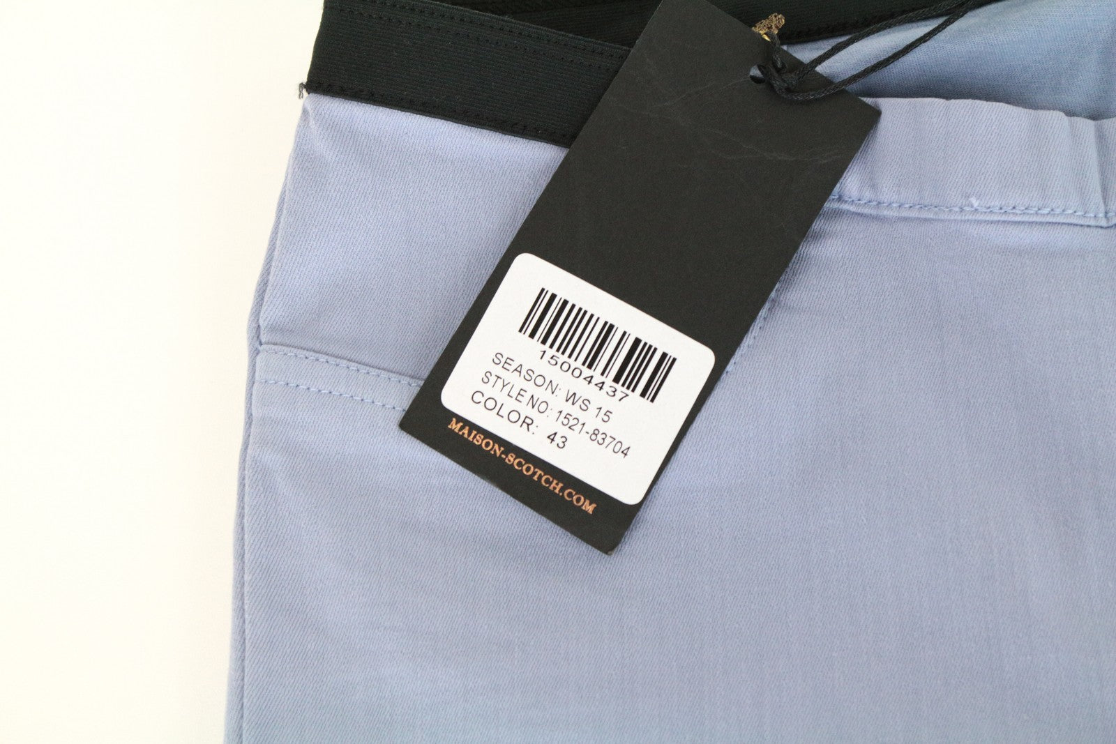 MAISON SCOTCH Women Trousers W27/L31 Blue Slim Fit Pull On Flat Front Casual