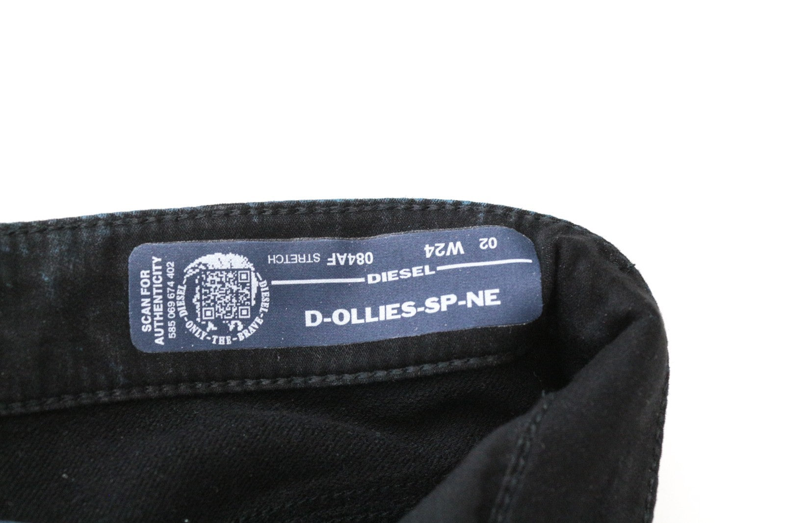 DIESEL D-Ollies-SP-NE 084AF Women Jeans W24 Sweat Jogg Slim Blue Girl Stretch