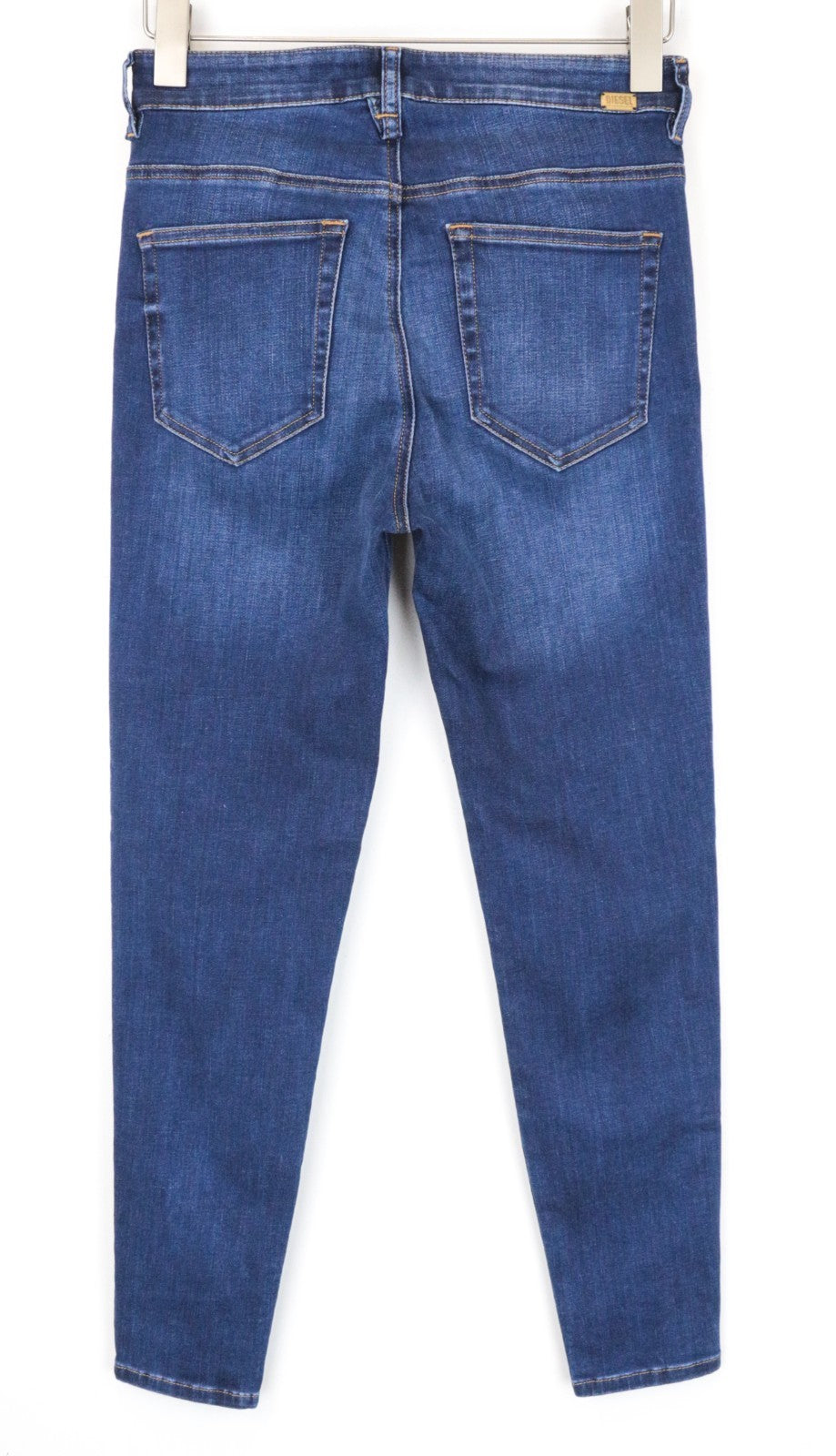 DIESEL Slandy-High 089AJ Women Jeans W29/L30 Super Skinny Blue Cotton Stretch