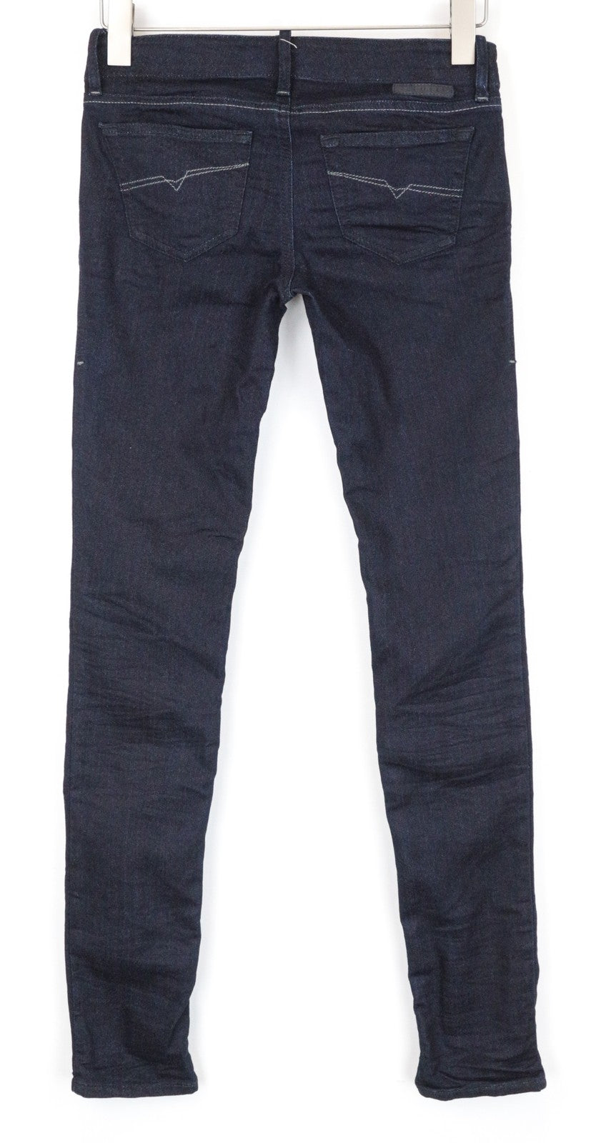 DIESEL Grupee-NE 0600V Women Jeans W25 Sweat Jogg Slim Navy Blue Cotton Stretch
