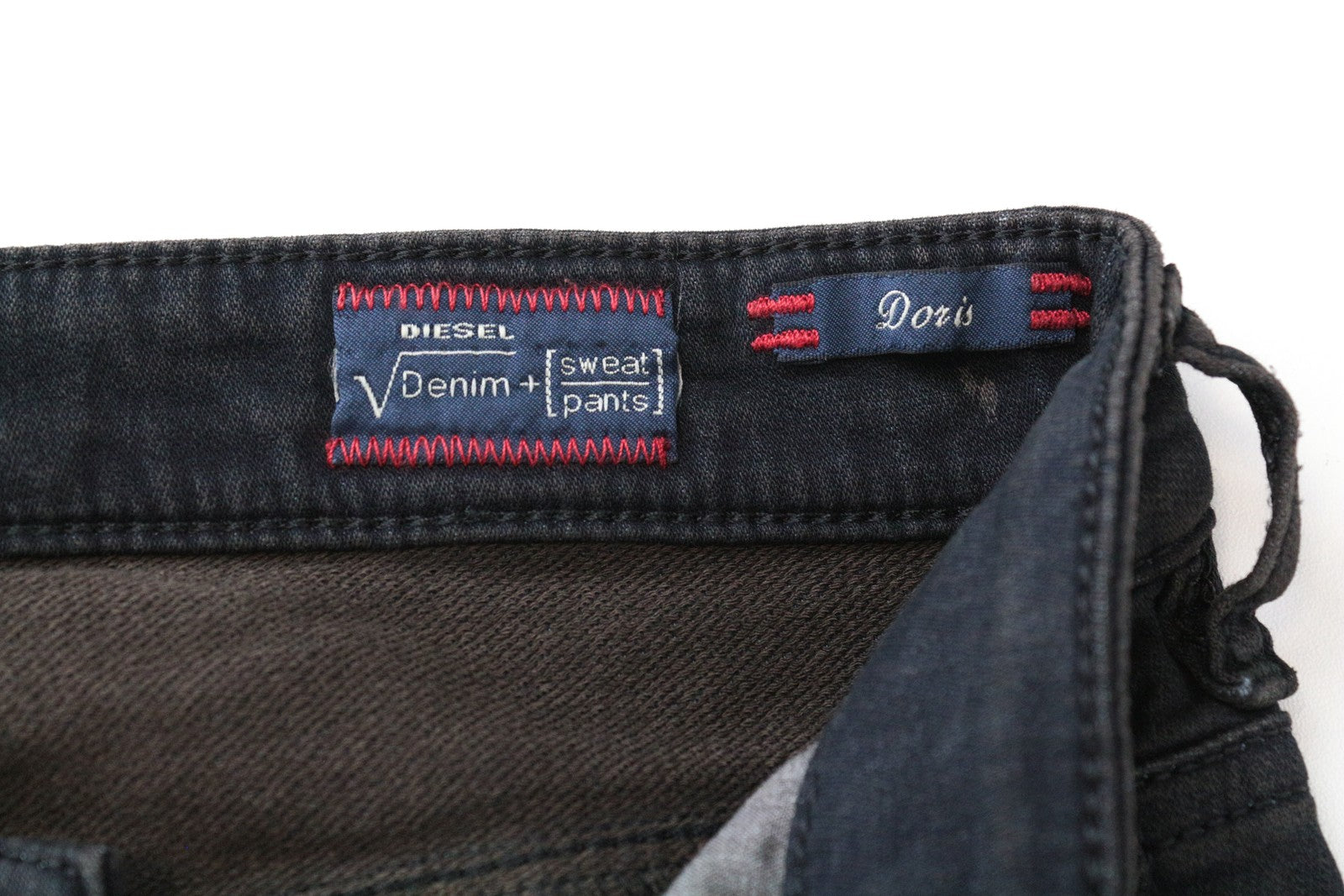 DIESEL Doris-NE 0669Q Women Jeans W24 Sweat Jogg Slim Skinny Blue Stretch Girls