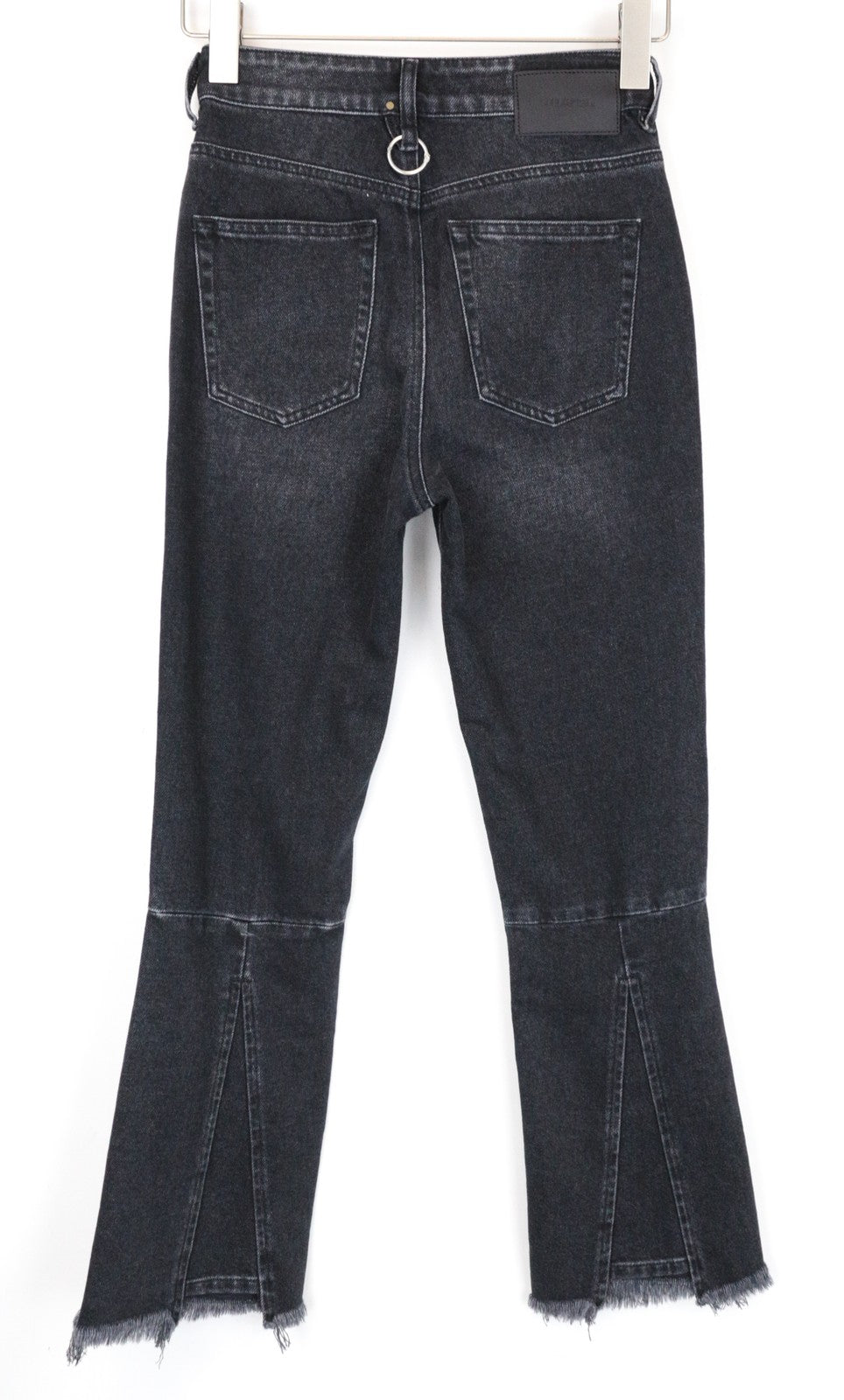 DIESEL D-Earlie 080AP Women Jeans W26/L32 Slim Black Cotton Stretch Crop Wash