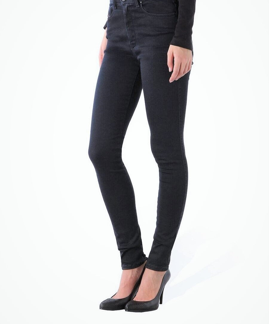 DIESEL Skinzee-High 0858D Women Jeans W27/L30 Super Slim Skinny Stretch Blue