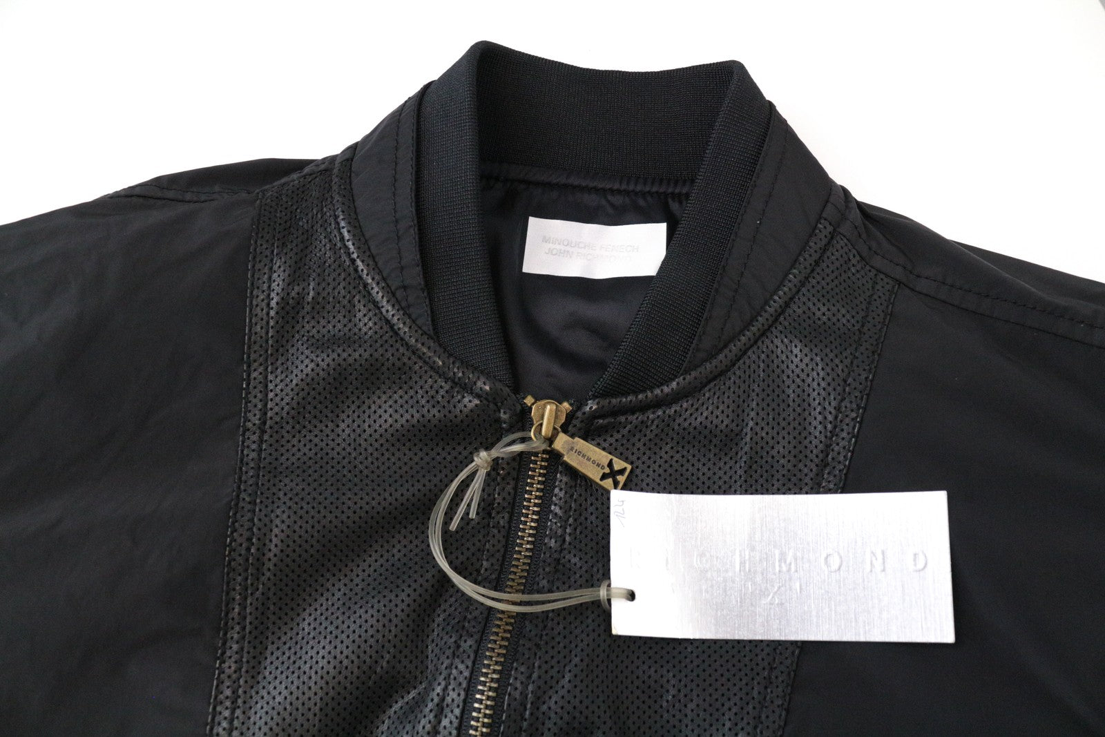 RICHMOND Men Jacket 48 M Black Lightweight Long Sleeved Zipped Single-Breasted