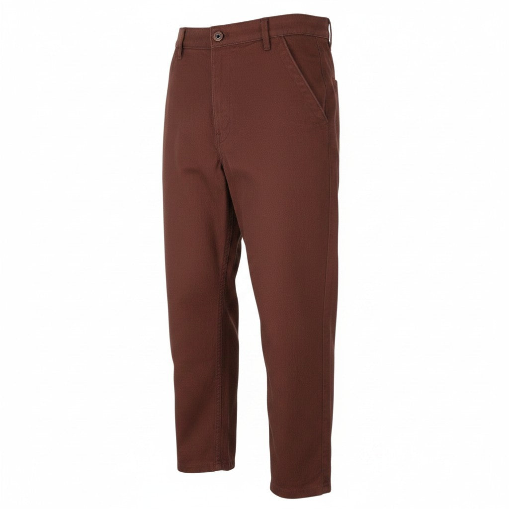 G-STAR Boyfriend Tapered Chino Men Trousers W31 Brown Cropped Zip Fly