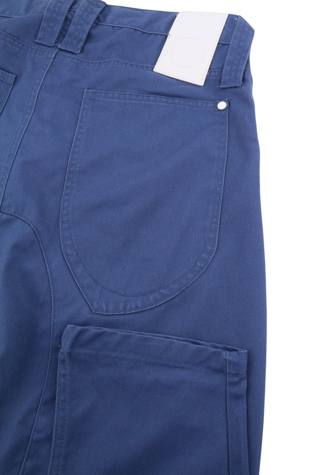 HUMOR Santiago Men Trousers W33 Blue Drop Crotch Button Fly Slim Fit