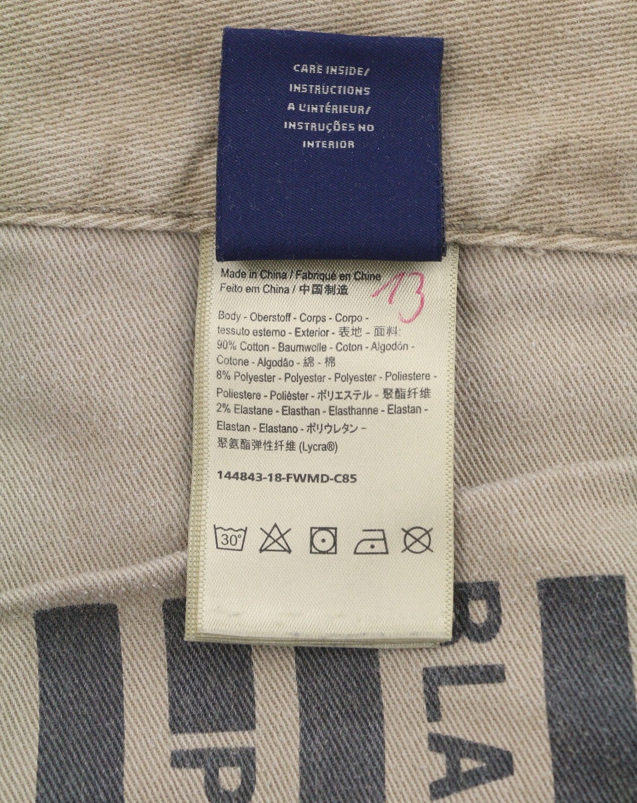 SCOTCH & SODA Ralston Men Jeans W32/L34 Beige Whiskers Faded Button Fly Slim Fit