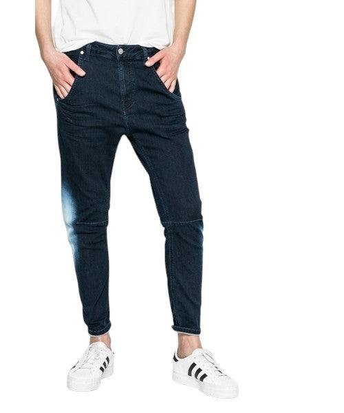 DIESEL Fayza-Ne 0687D Women Jeans W23 Sweat Jogg Boyfriend Blue Stretch Girls