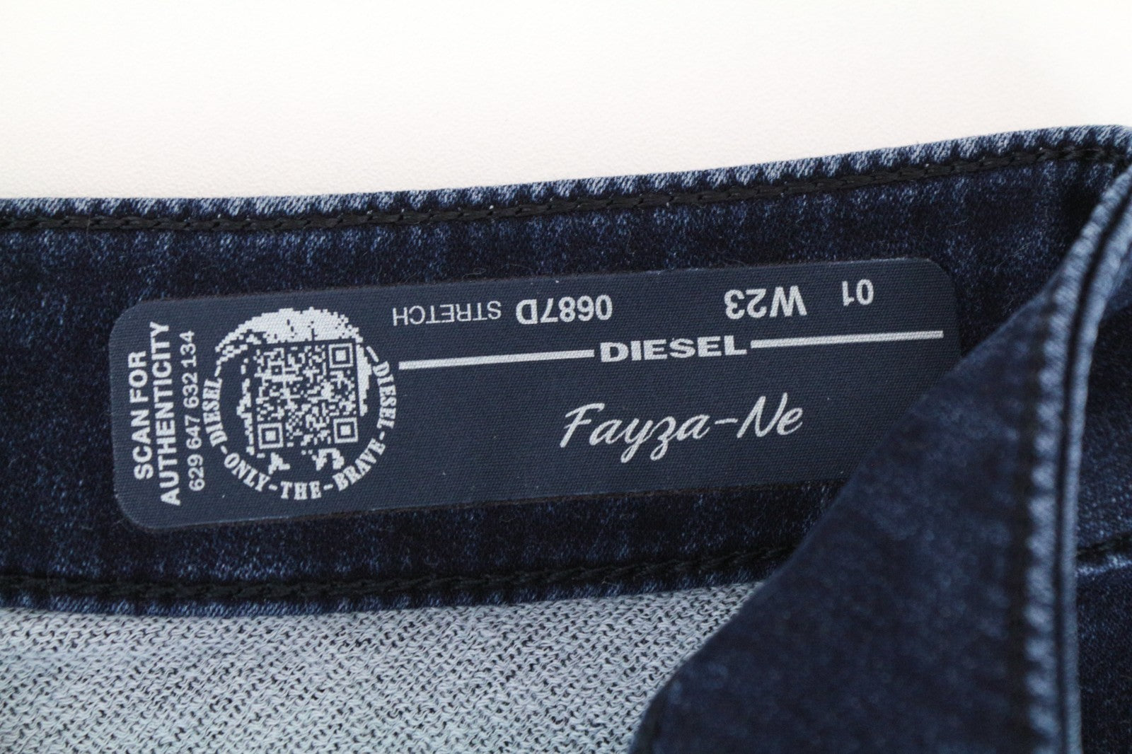 DIESEL Fayza-Ne 0687D Women Jeans W23 Sweat Jogg Boyfriend Blue Stretch Girls