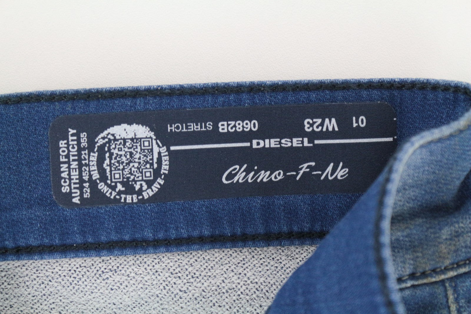 DIESEL Chino-F-Ne 0682B Women Jeans W23 Sweat Jogg Boyfriend Aged Girls Blue