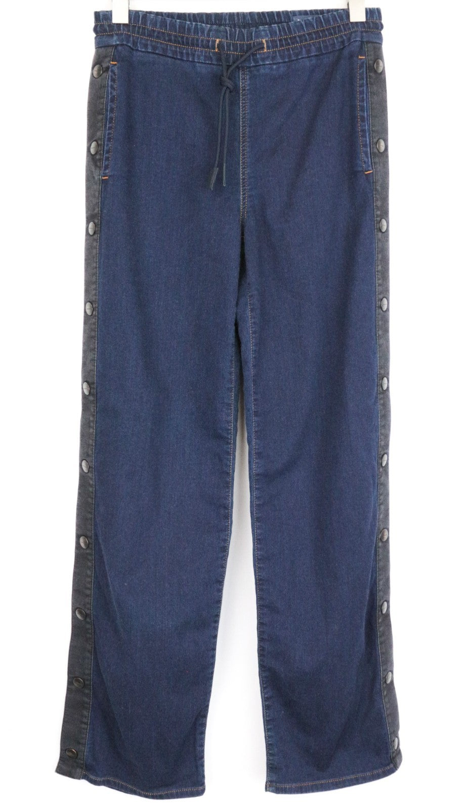 DIESEL Abbie-Ne 069AW Women Jeans W27 Sweat Jogg Wide Blue Cotton Stretch
