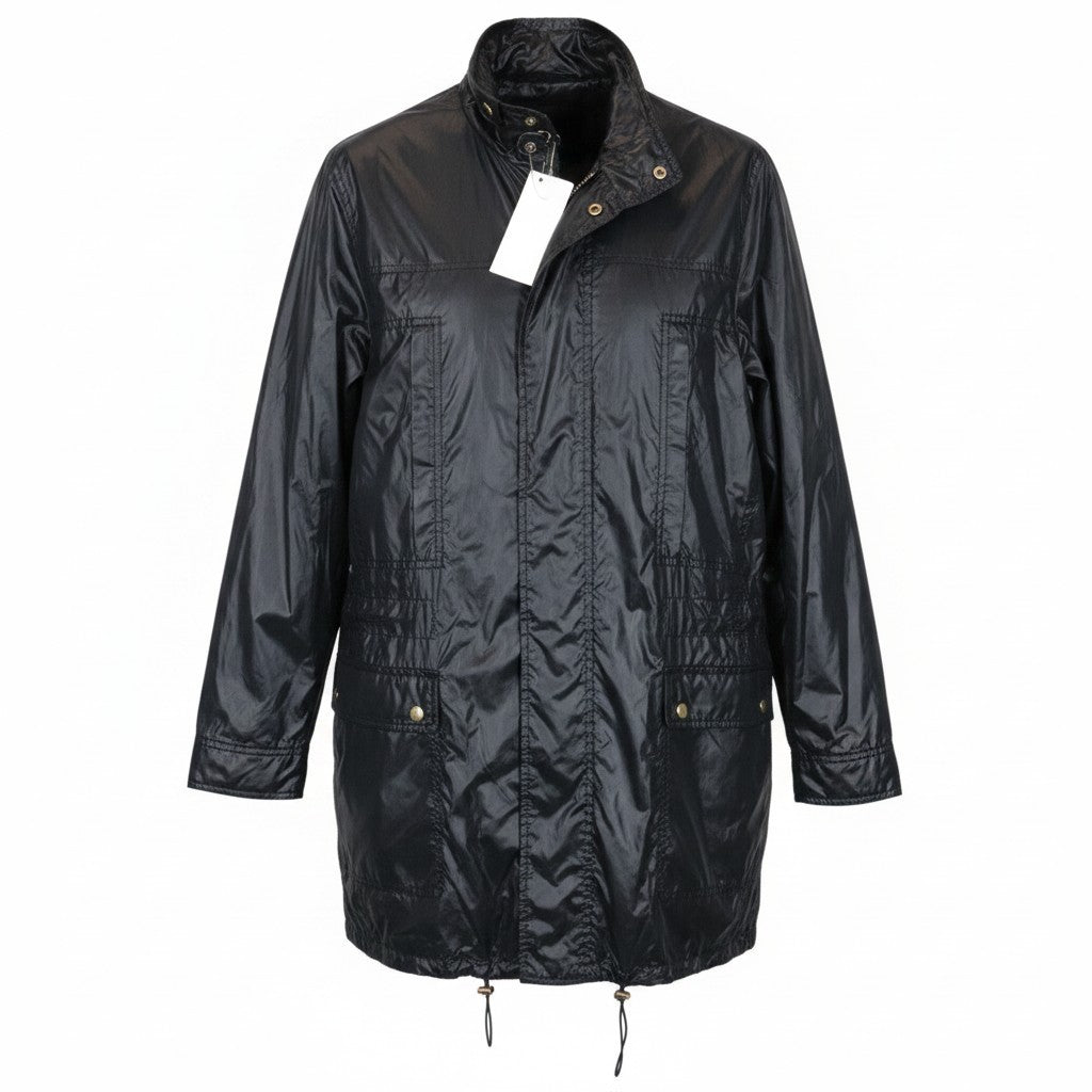 RICHMOND Men Jacket 48 M Navy Single-Breasted Long Sleeved Lightweight Casual