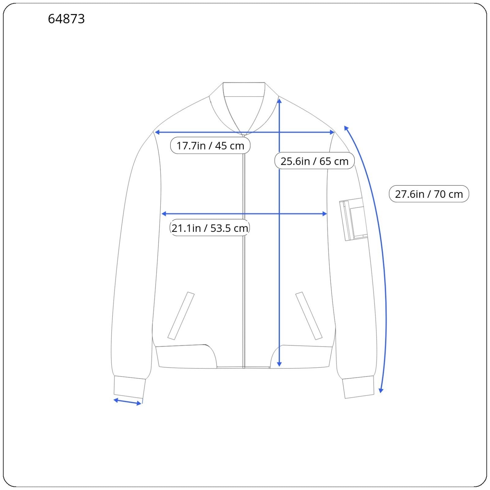 RICHMOND Men Jacket 48 M Navy Single-Breasted Removable Sleeves Lightweight
