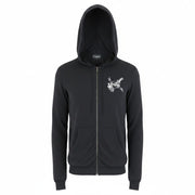 RICHMOND Men Sweatshirt M/L Black Cotton Blend Long Sleeve Lightweight Hoodie