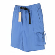 SCOTCH & SODA Wide Fit Men Shorts W31 Blue Cargo Pocket Belted