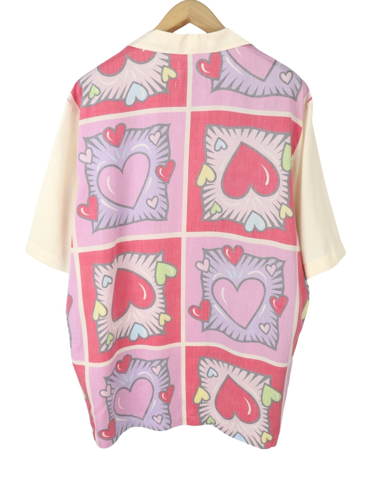 SCOTCH & SODA x Burton Morris Heart Print Women Set L Tencel Shirt & Shorts 2in1