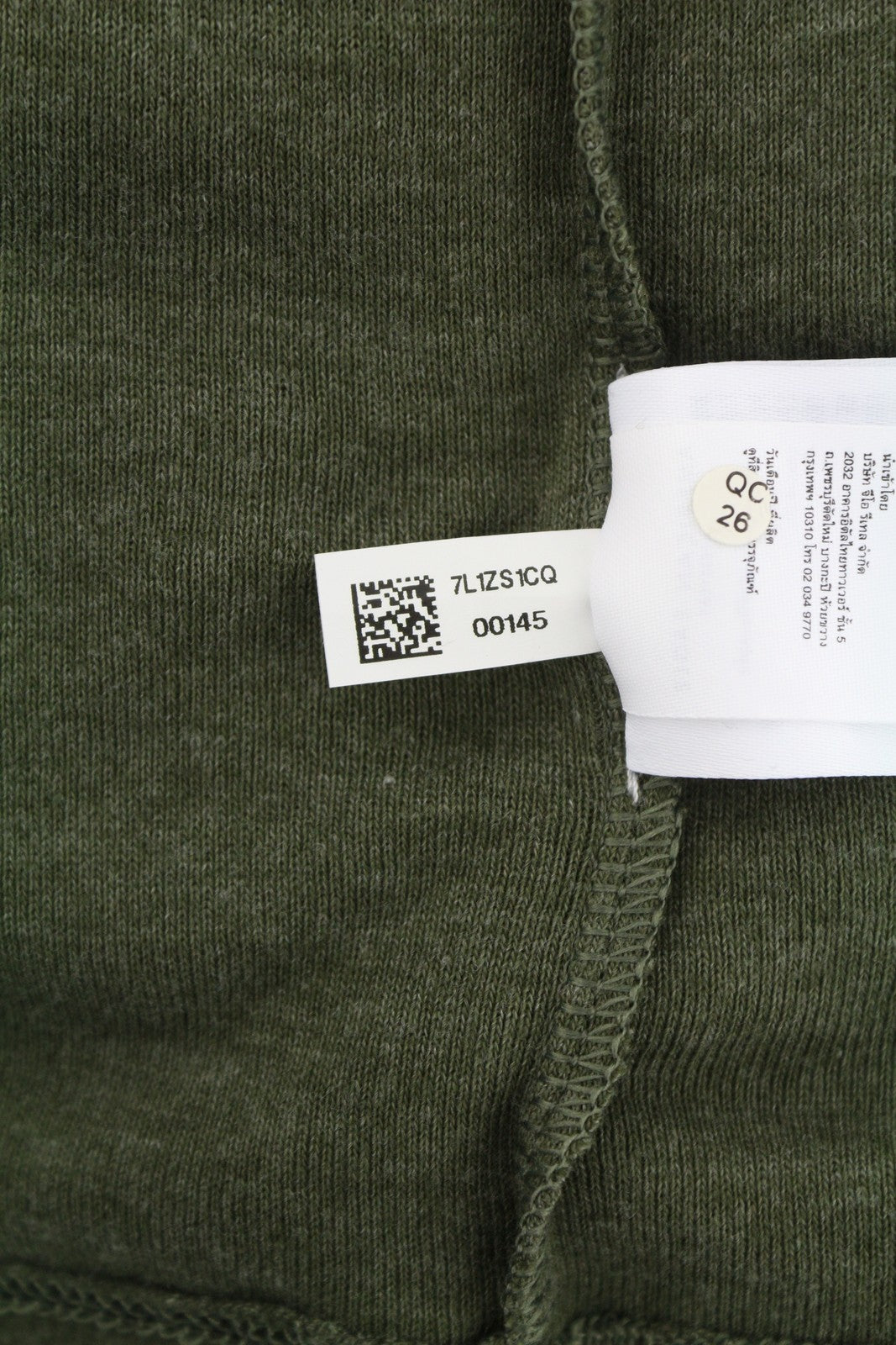 AMERICAN EAGLE OUTFITTERS Women Blouse XS Green Melange Mock Neck Long Sleeve
