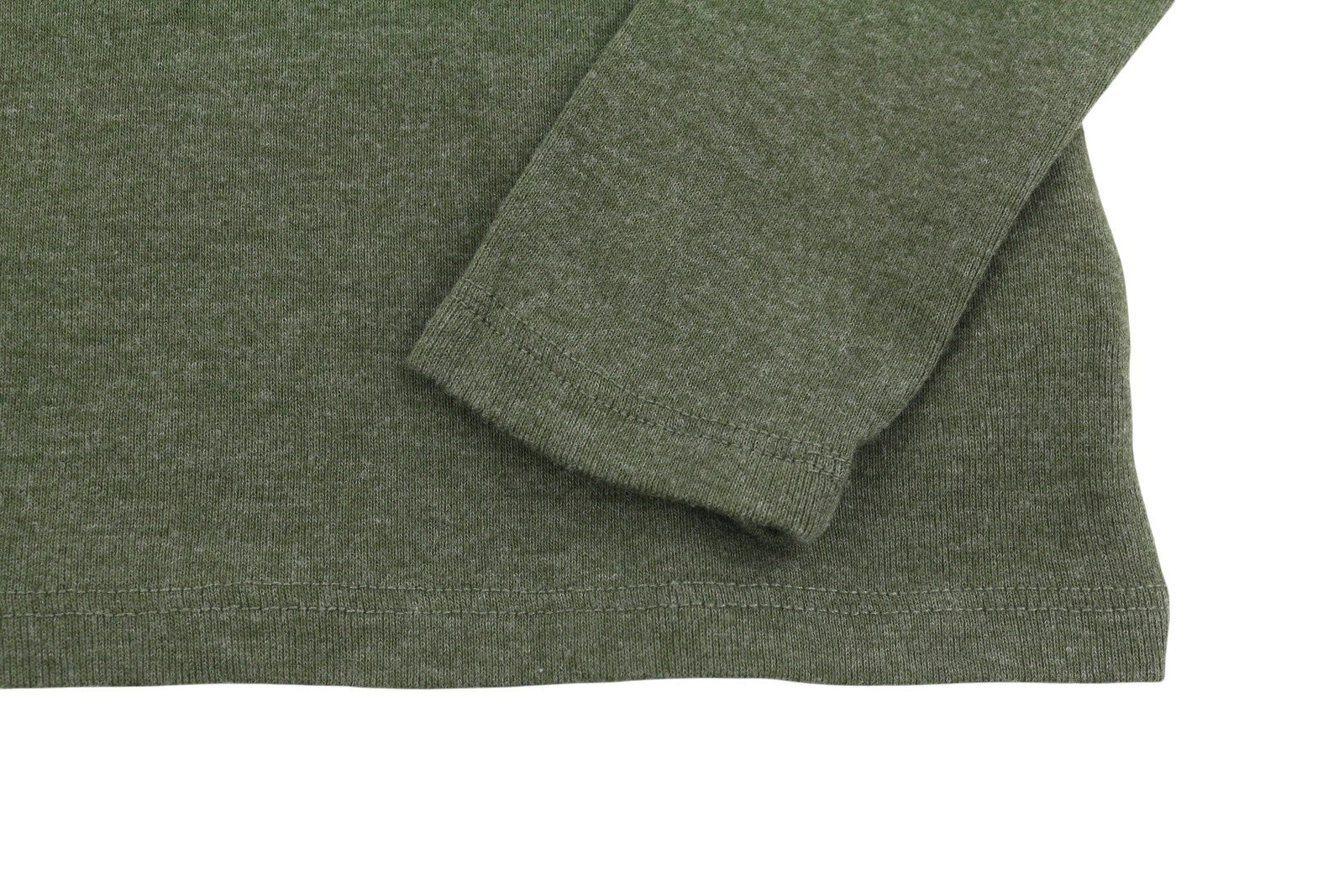 AMERICAN EAGLE OUTFITTERS Women Blouse XS Green Melange Mock Neck Long Sleeve