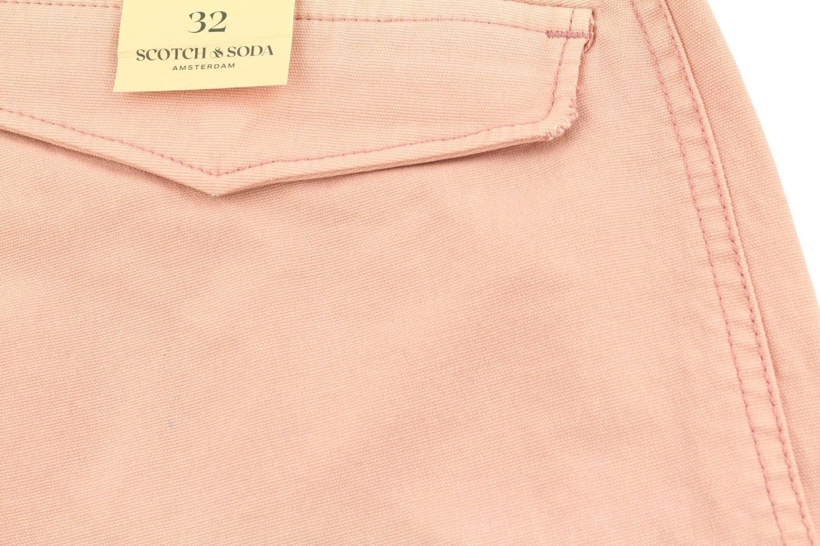 SCOTCH & SODA Men Shorts W32 Pink Flamingo Regular Tapered Fit Cargo