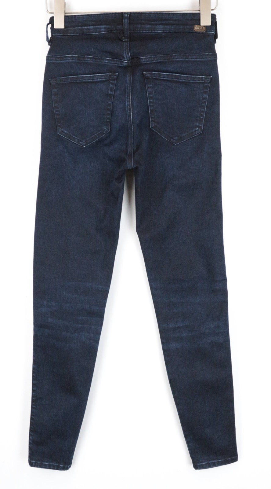 DIESEL Slandy-High 082AU Women Jeans W26/L32 Super Skinny Blue Cotton Stretch