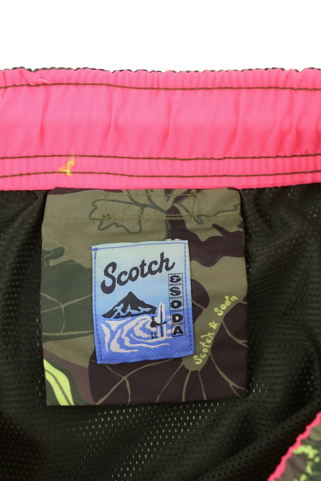SCOTCH & SODA Men Swimwear W31 Camouflage Floral Print Drawstring Waist
