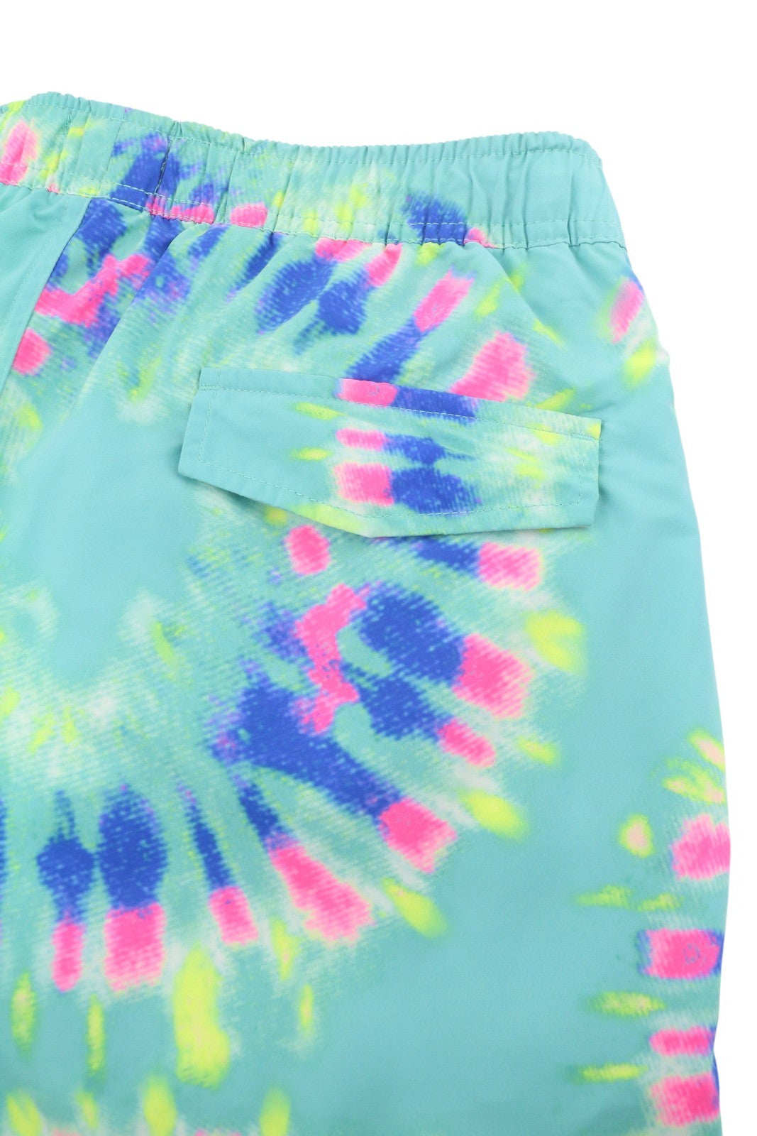 SCOTCH & SODA Men Swimwear W30 Blue Mint Flower Tie Dye Pattern Drawstring Waist