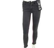 DIESEL Slandy-F 082AM Women Jeans W28/L30 Super Slim Skinny Grey Cotton Stretch