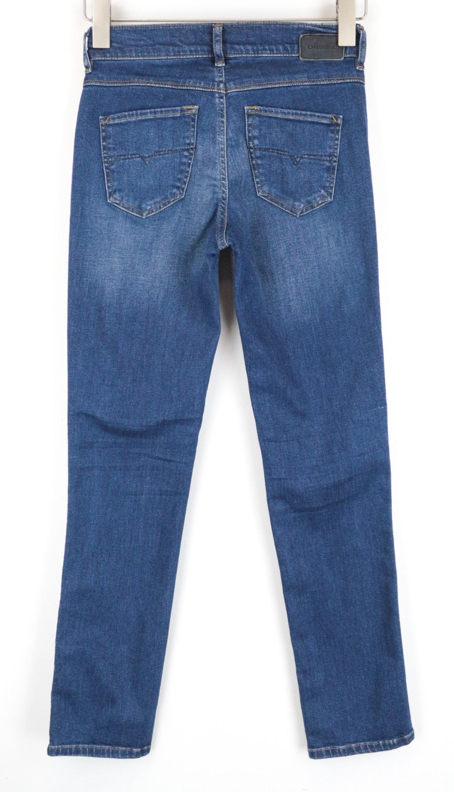 DIESEL Sandy 086AL Women Jeans W25/L30 Slim Straight Fit Blue Cotton Stretch