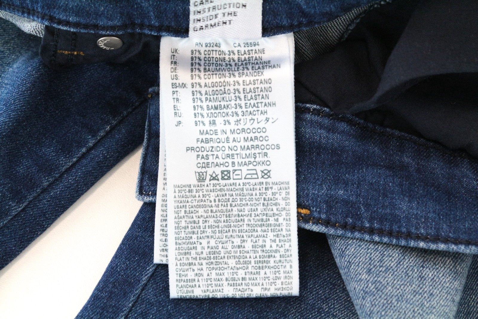 DIESEL Sandy 086AL Women Jeans W25/L30 Slim Straight Fit Blue Cotton Stretch