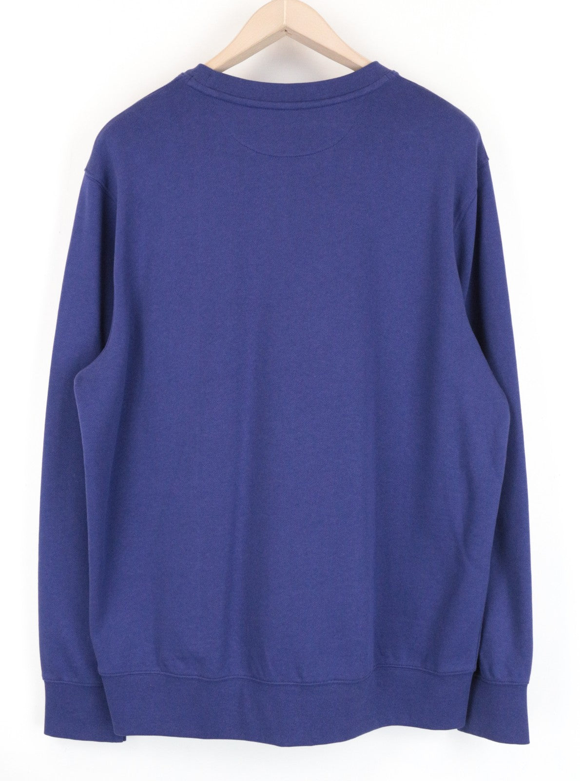 WRANGLER Men Sweatshirt M Purple Pure Cotton Long Sleeved Casual Pull On