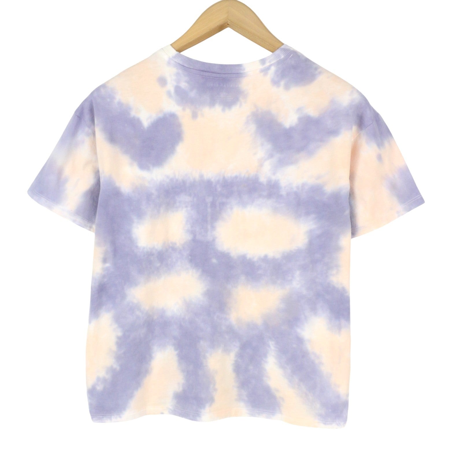 AMERICAN EAGLE OUTFITTERS Women T-Shirt S Purple Tie-Dye Short Sleeve