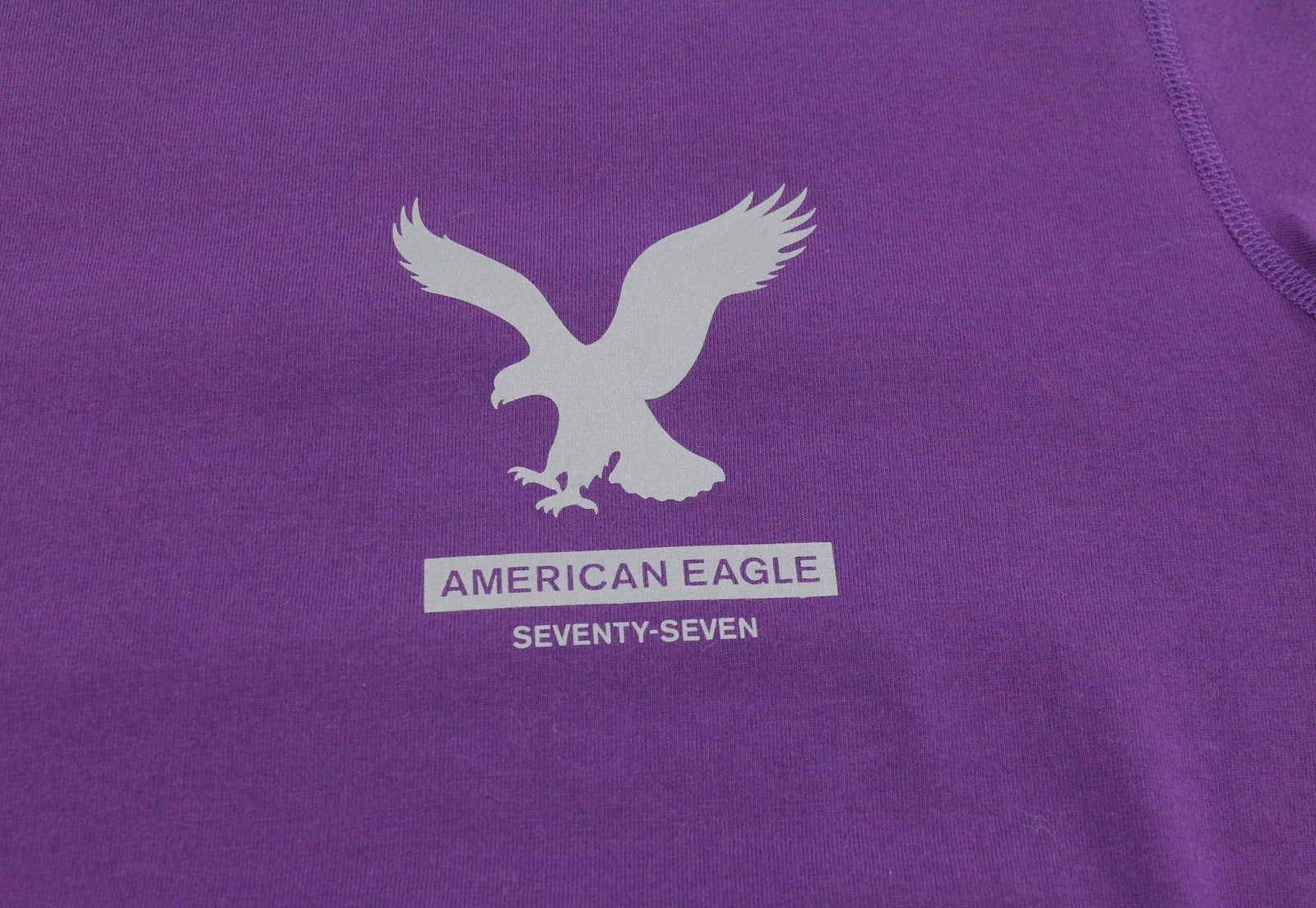 AMERICAN EAGLE OUTFITTERS Classic Fit Men T-Shirt M Purple Tricot Short Sleeve
