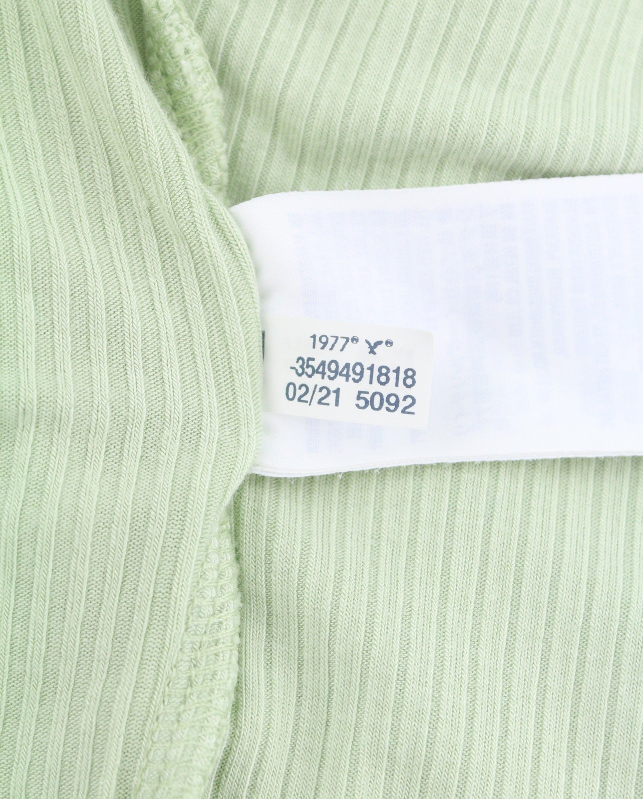 AMERICAN EAGLE OUTFITTERS Women T-Shirt S Green Ribbed Cropped Sleeveless 2PC