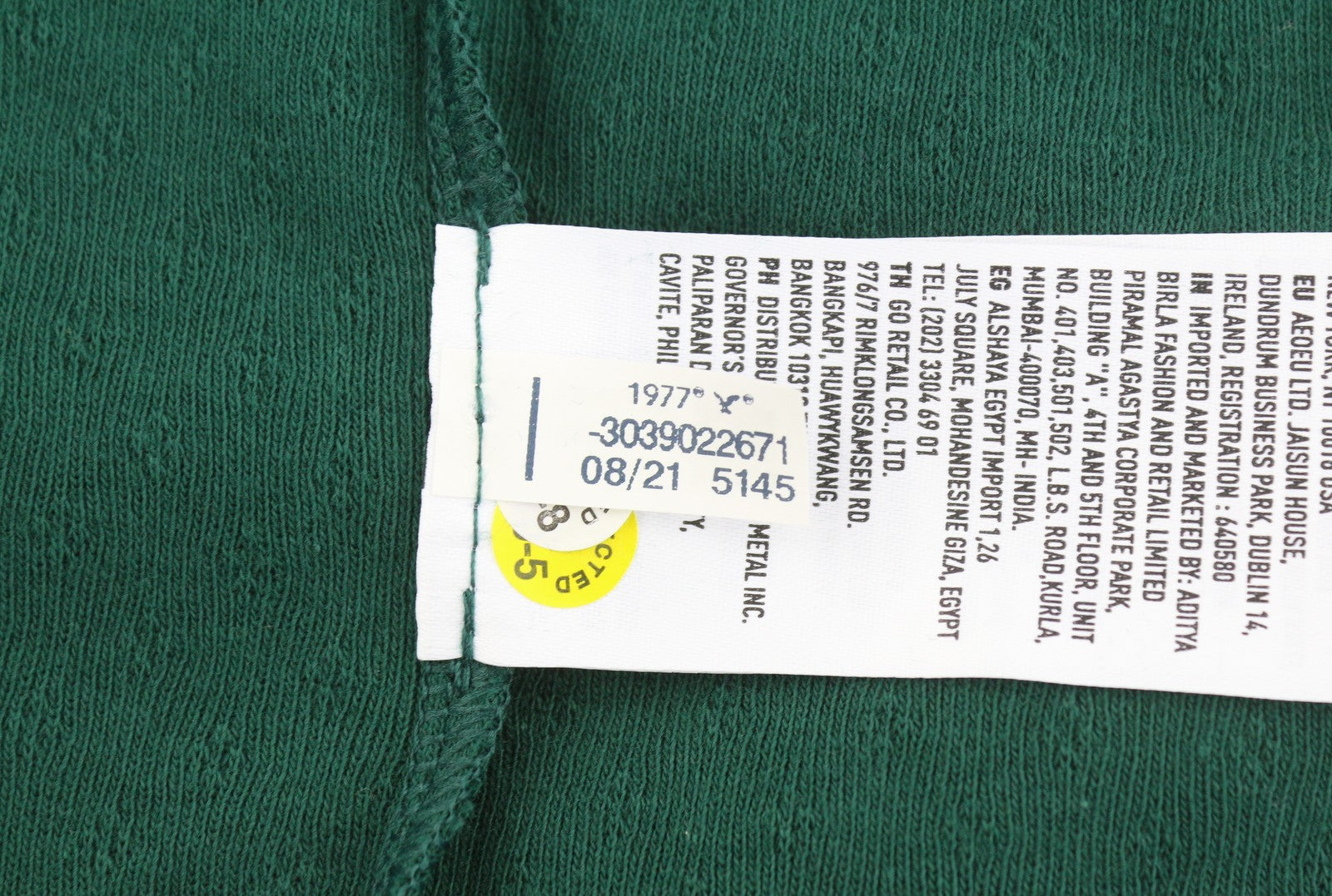 AMERICAN EAGLE OUTFITTERS Women T-Shirt M Green Lace Trim Cropped Sleeveless