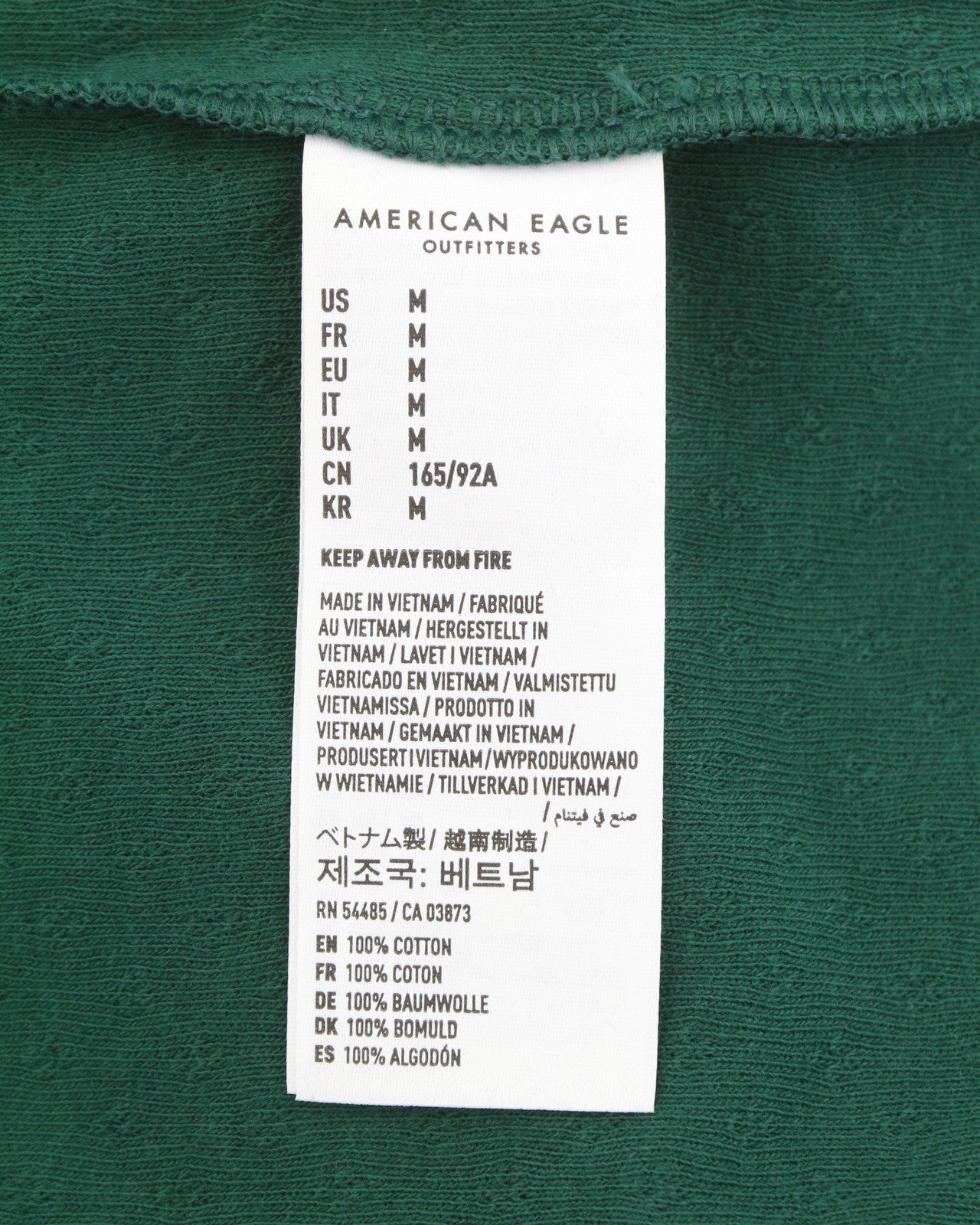 AMERICAN EAGLE OUTFITTERS Women T-Shirt M Green Lace Trim Cropped Sleeveless