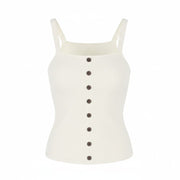AMERICAN EAGLE OUTFITTERS Women T-Shirt XS White Ribbed Cropped Sleeveless