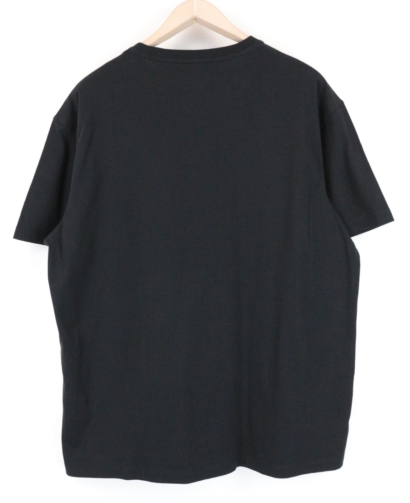 WRANGLER Men T-Shirt M Washed Black Pure Cotton Short Sleeved Pull On Logo