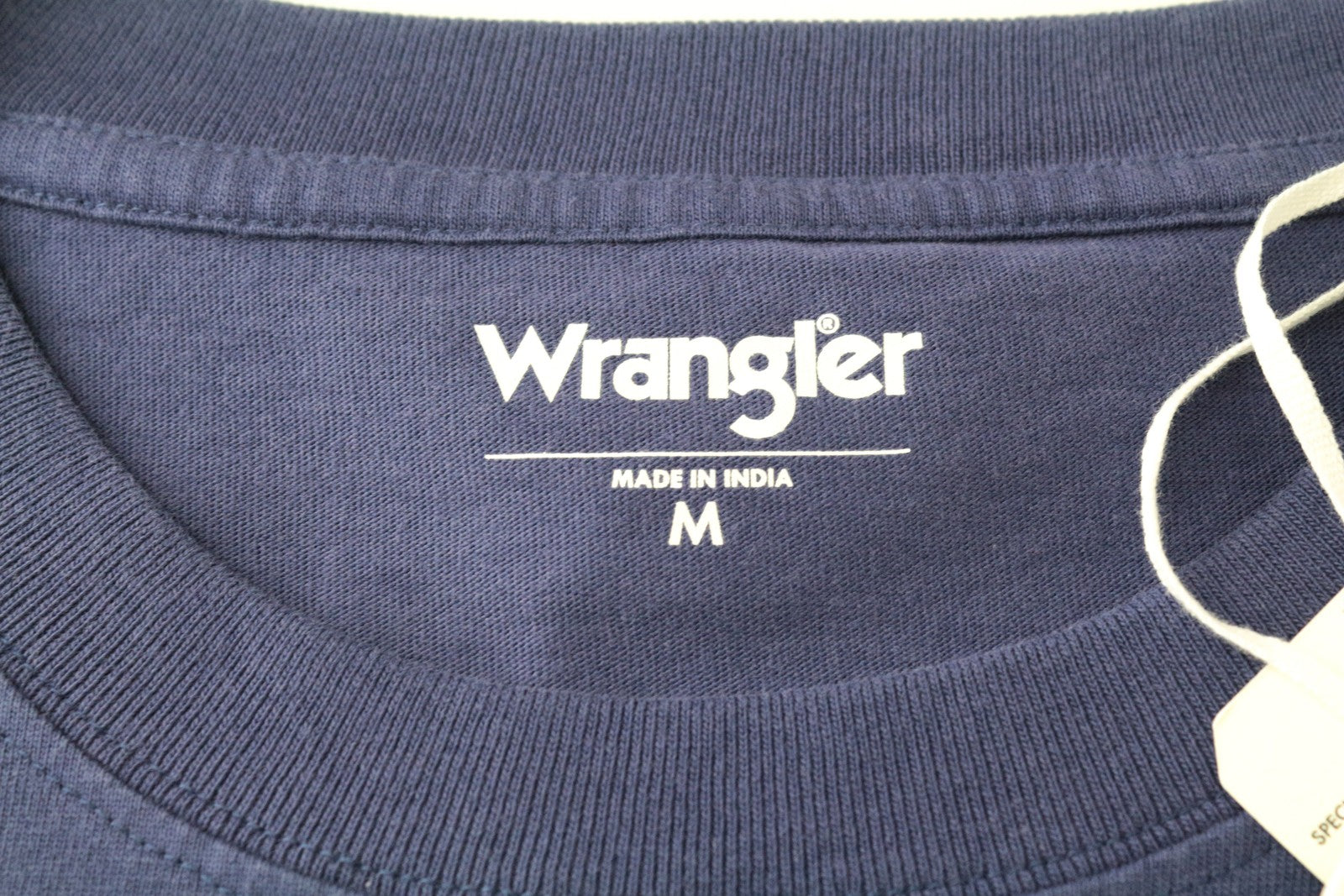 WRANGLER Men T-Shirt M Purple Pure Cotton Pull On Casual Short Sleeved