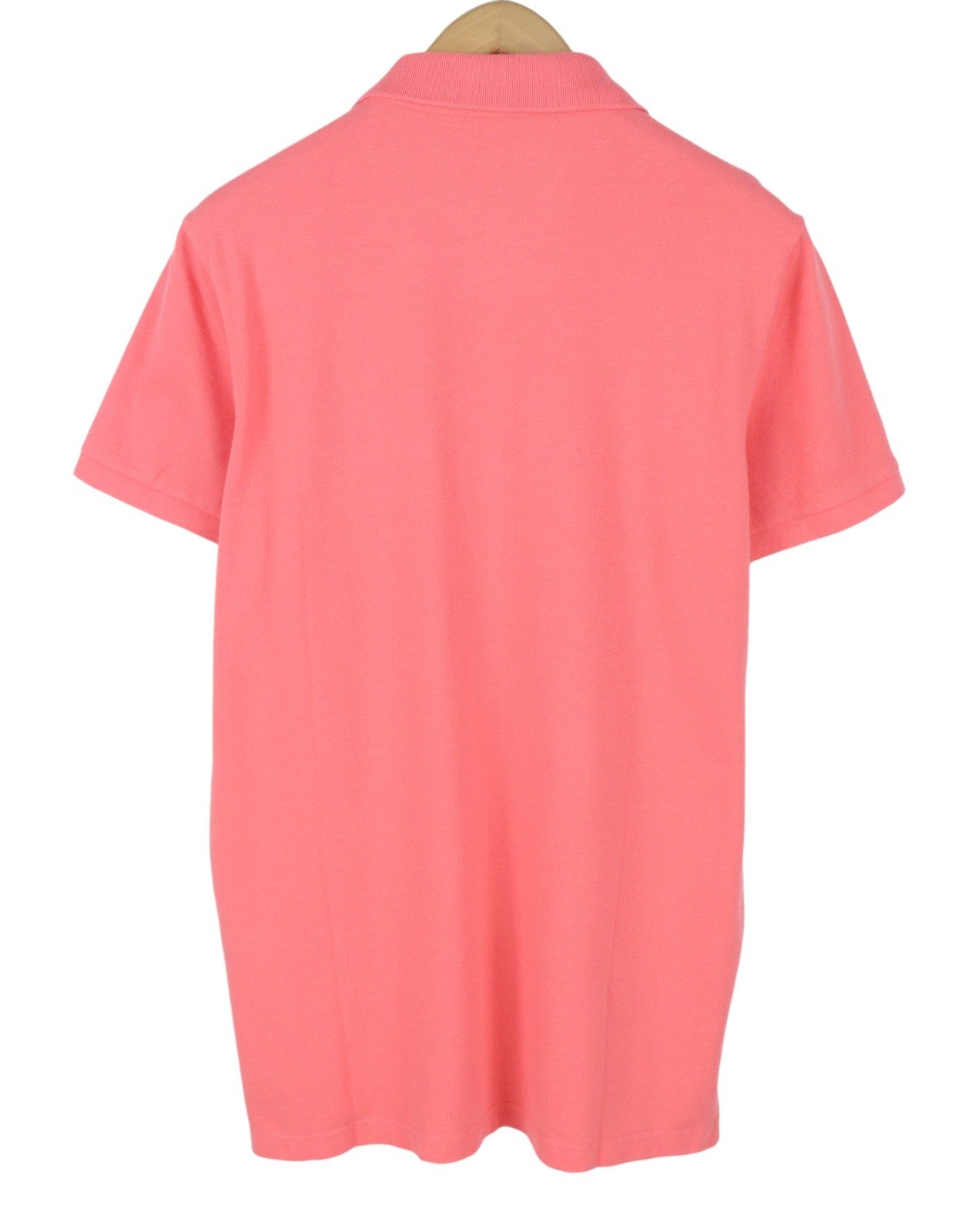AMERICAN EAGLE OUTFITTERS Slim Fit Men Polos L Peach Tricot Short Sleeved
