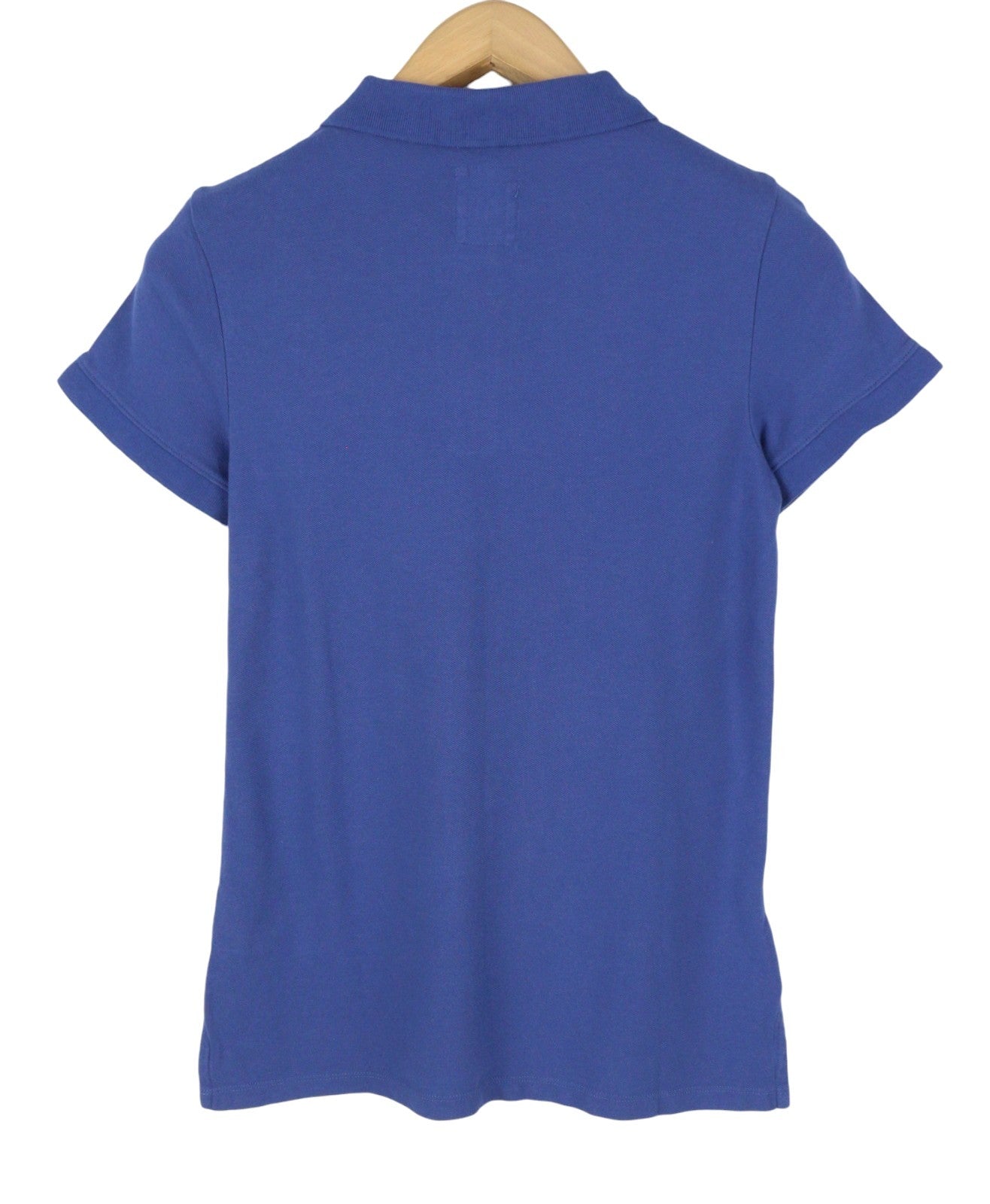 AMERICAN EAGLE OUTFITTERS Women T-Shirt S Blue Half Button Short Sleeved