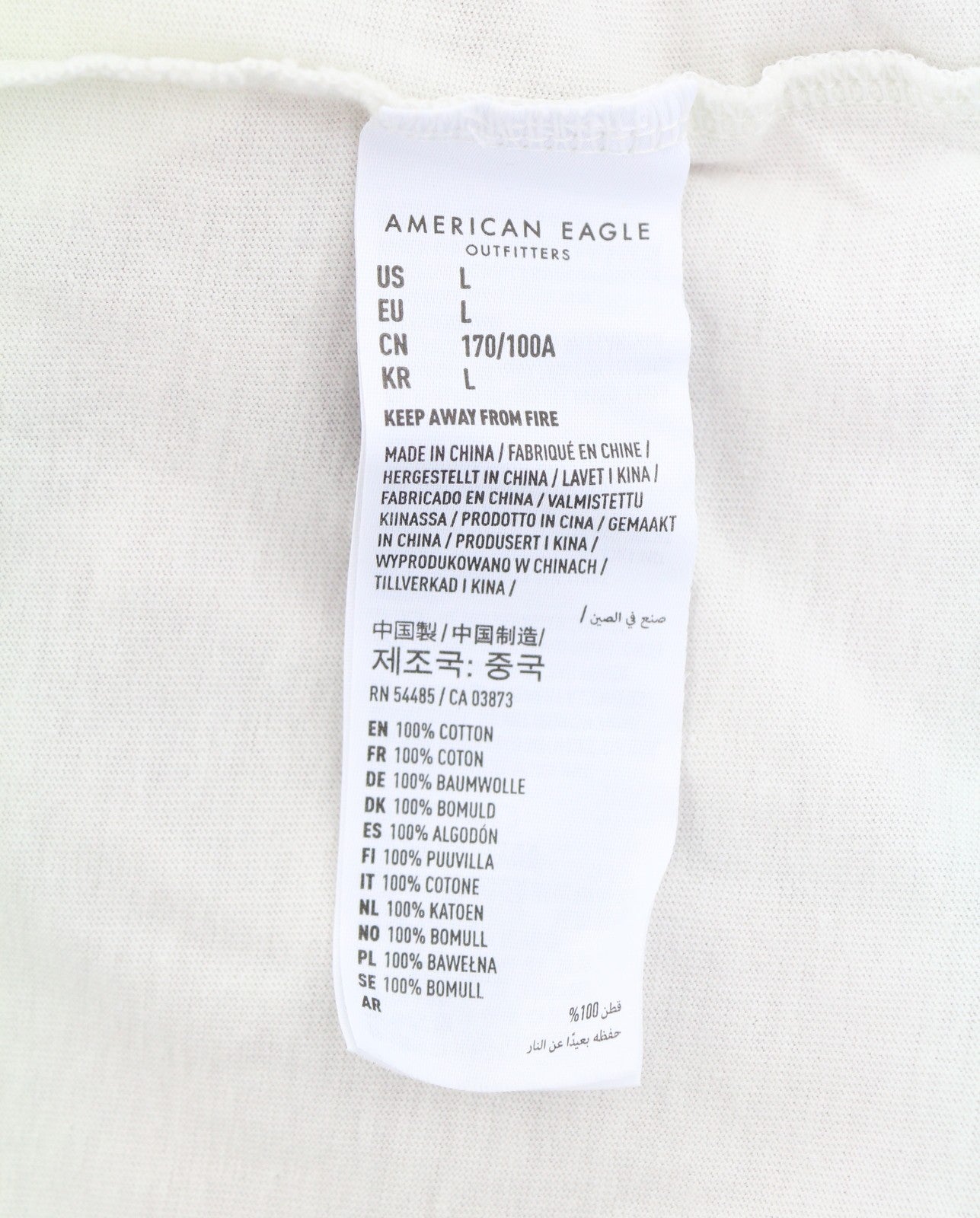 AMERICAN EAGLE OUTFITTERS Women T-Shirt L Cotton Tricot Crew Long Sleeved