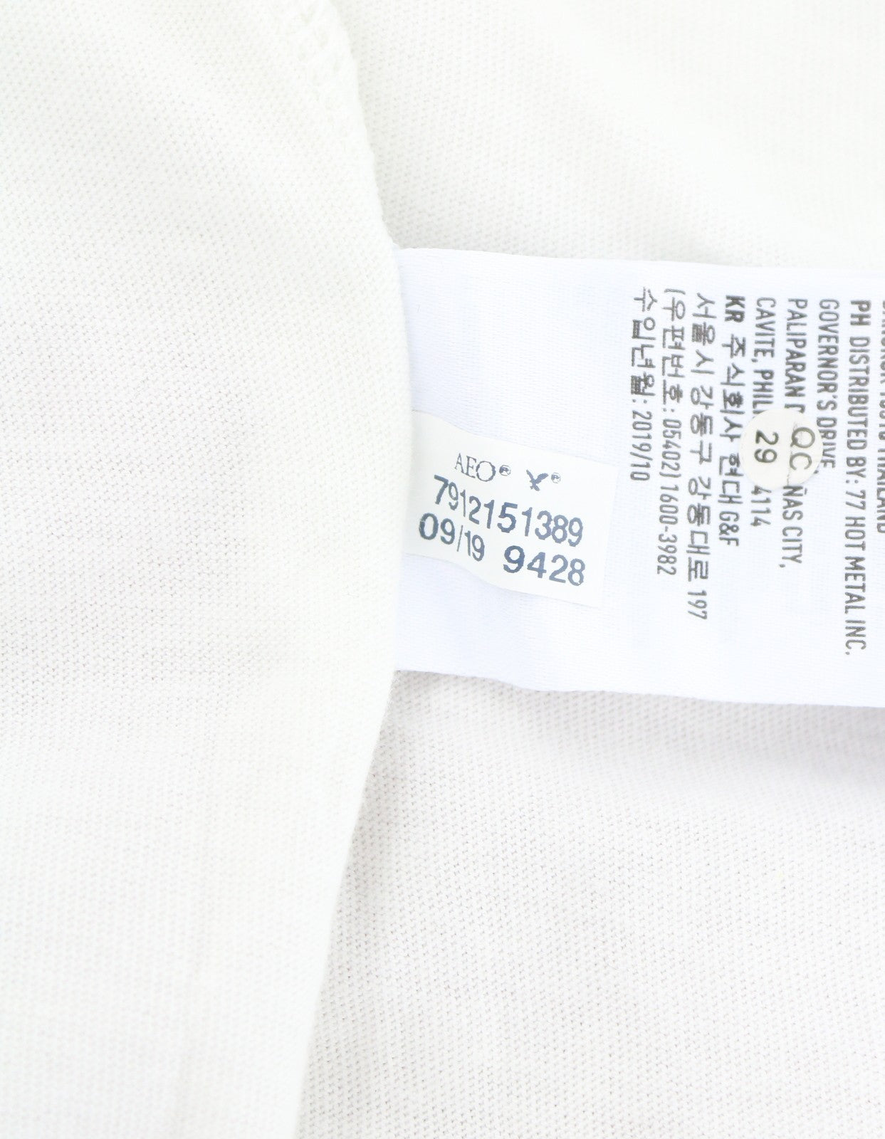 AMERICAN EAGLE OUTFITTERS Women T-Shirt XL Cotton Tricot Crew Long Sleeved