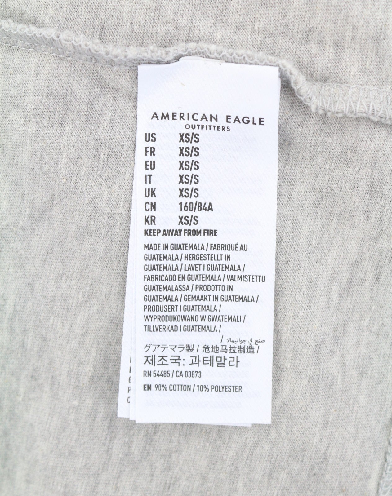 AMERICAN EAGLE OUTFITTERS Men T-Shirt XS/S Grey Melange Car Print Short Sleeve