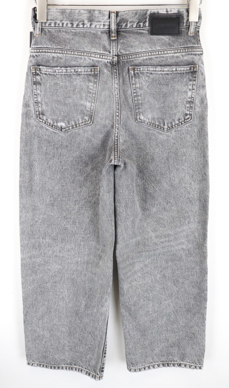 DIESEL Widee 8880X Women Jeans W25/L30 Straight High Waist Pure Cotton Grey