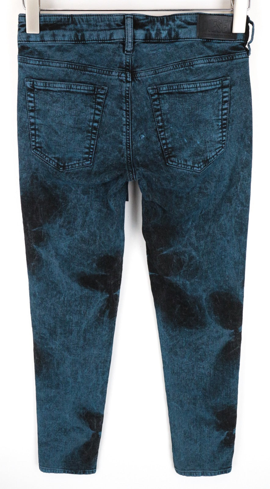 DIESEL D-Ollies-SP-NE 084AF Women Jeans W25 Sweat Jogg Slim Blue Cotton Stretch