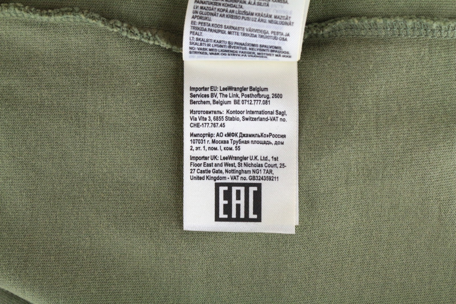 WRANGLER Men T-Shirt M Green Pure Cotton Short Sleeved Pull On Basic Casual