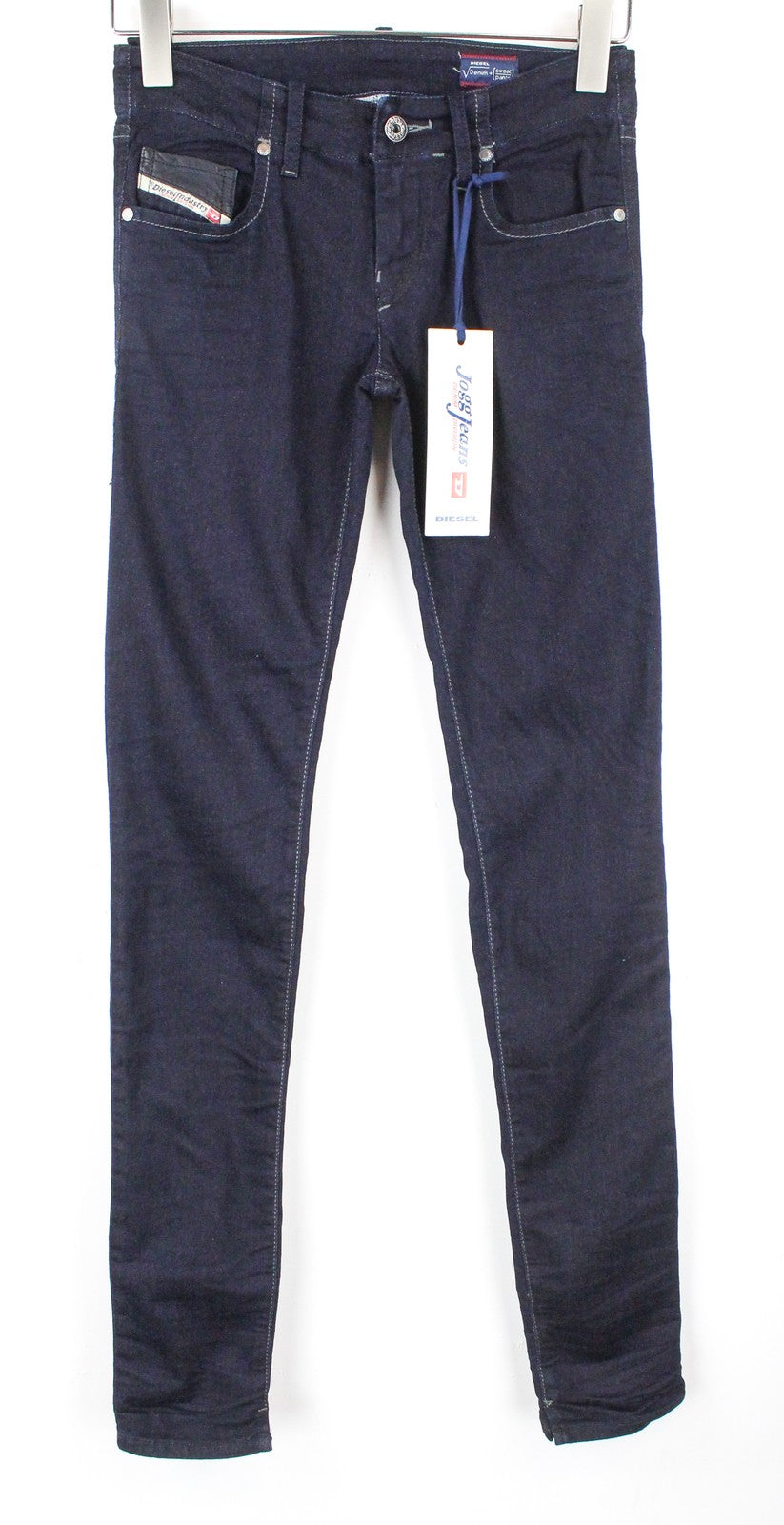 DIESEL Grupee-NE 0600V Women Jeans W25 Jogg Sweat Stretch Blue Slim Skinny Fit