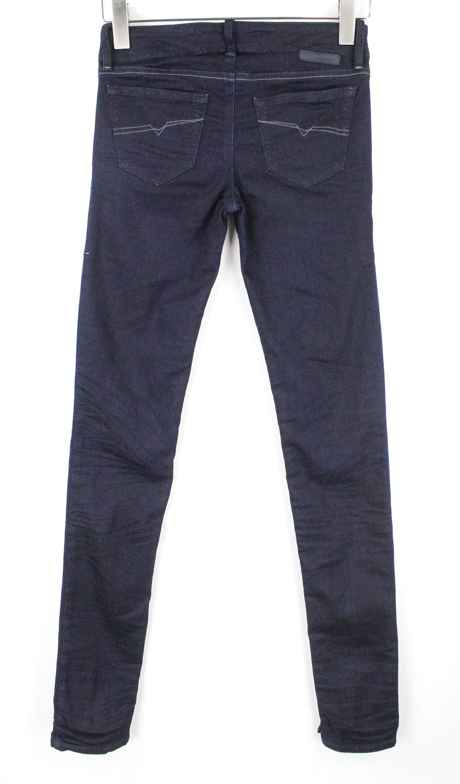DIESEL Grupee-NE 0600V Women Jeans W25 Jogg Sweat Stretch Blue Slim Skinny Fit