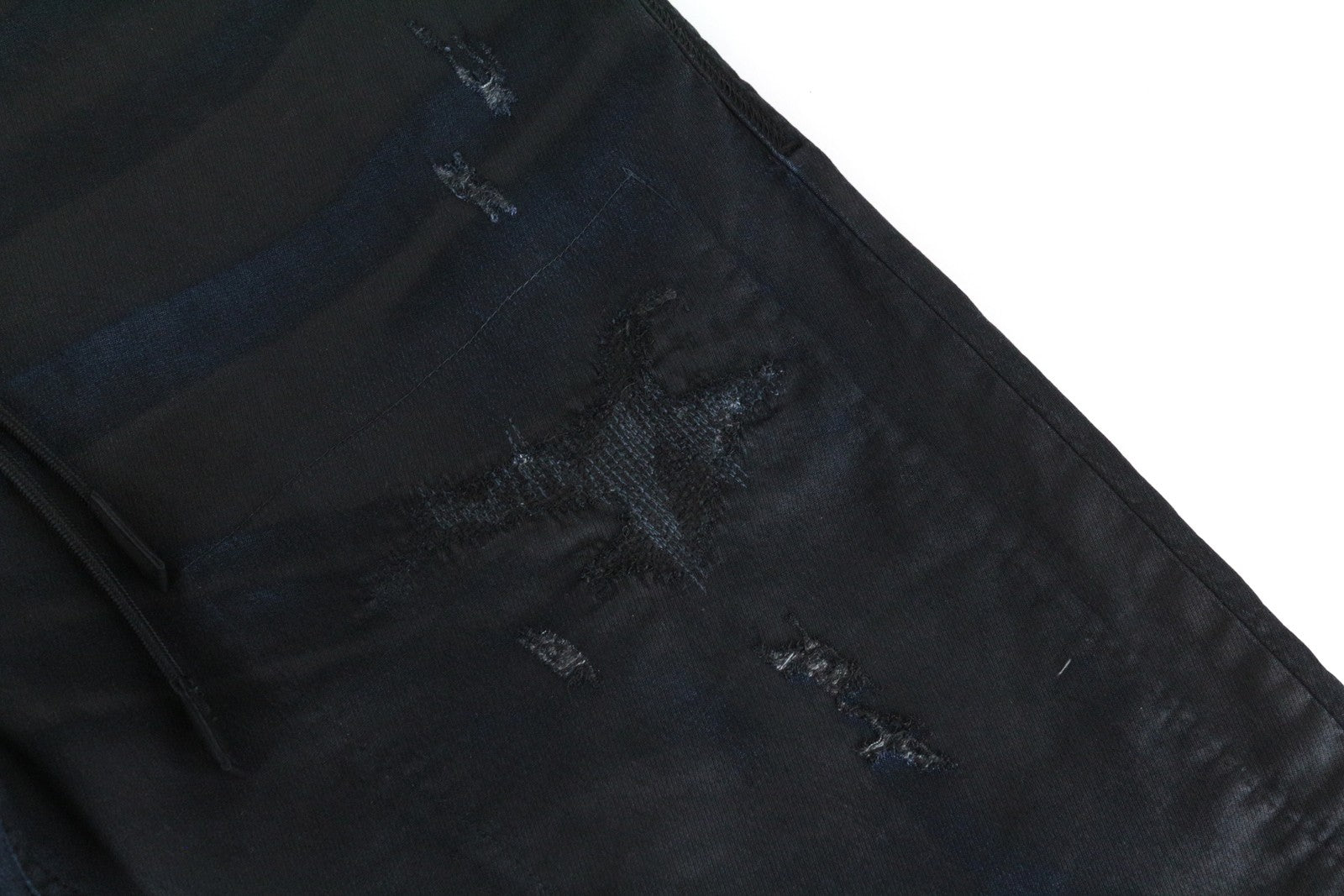 DIESEL Krooley CB-NE 0680B Men Jeans W36 Sweat Jogg Slim Carrot Navy Coated