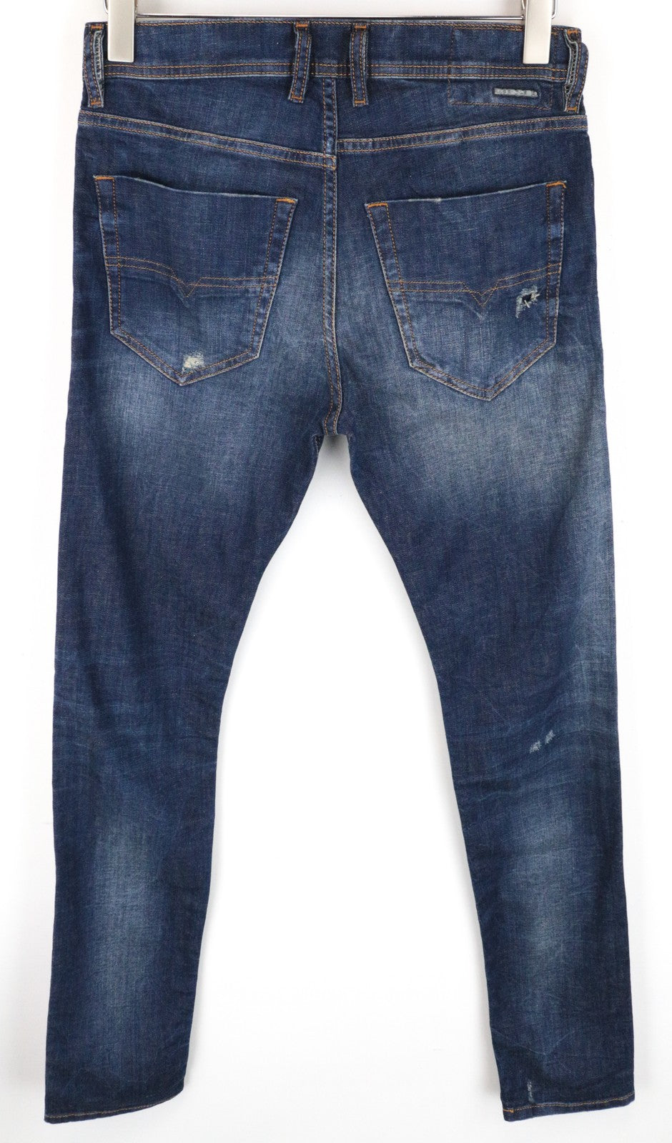 DIESEL Tepphar 084TX Men Jeans W28/L32 Slim Carrot Fit Blue Cotton Stretch